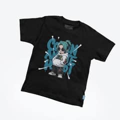 Kaos Anak Anime - warna Hitam