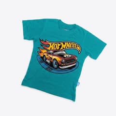 Kaos Hot Wheels - warna Tosca