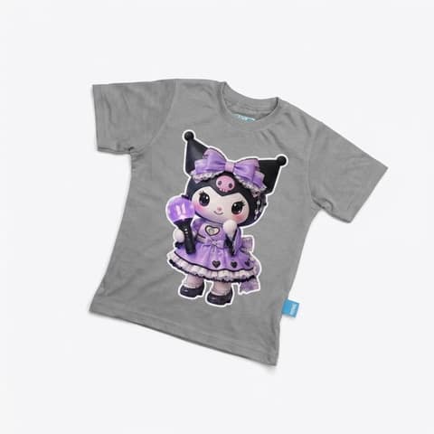 Kaos Kuromi Ungu - warna Abu-abu