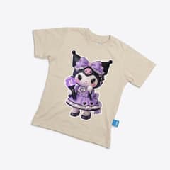 Kaos Kuromi Ungu - warna Krem